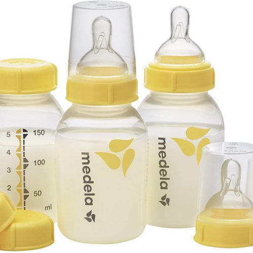 madela breast milk storage bottles and nipples pack of 3